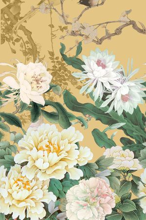 花鸟印花花型图片