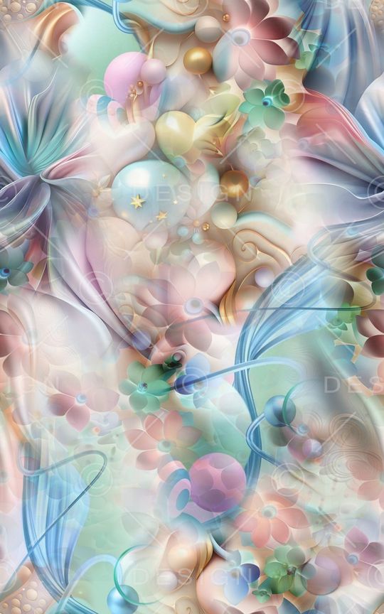 抽象印花花型图片