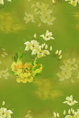 复古印花花型图片