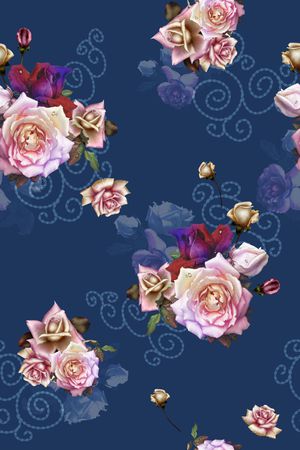 中东印花花型图片