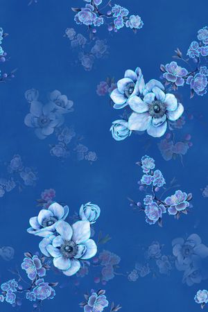 复古印花花型图片
