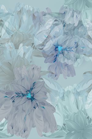 抽象印花花型图片
