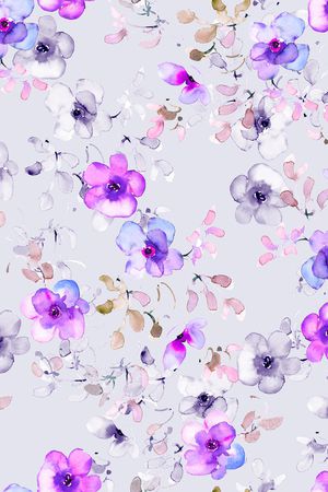 满版散花印花花型图片