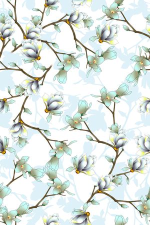 满版散花印花花型图片