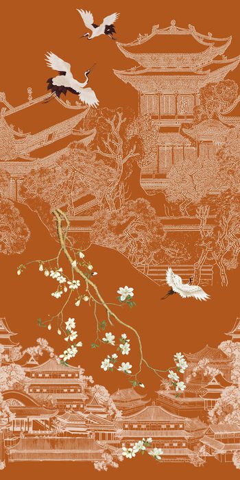 线条印花花型图片