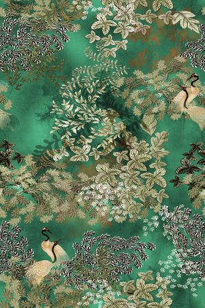 真丝印花花型图片
