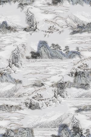 真丝印花花型图片
