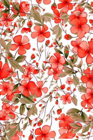 花卉印花花型图片