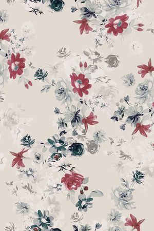 年轻女性印花花型图片