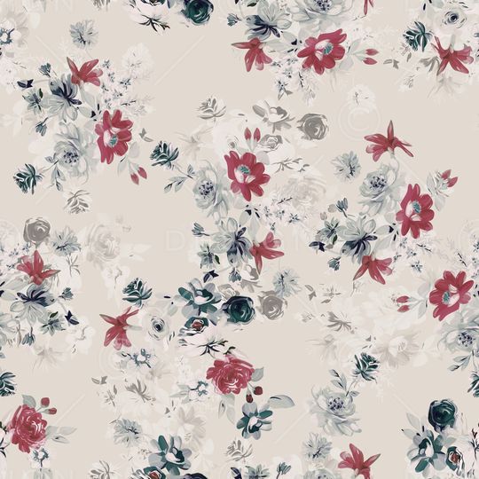 年轻女性印花花型图片