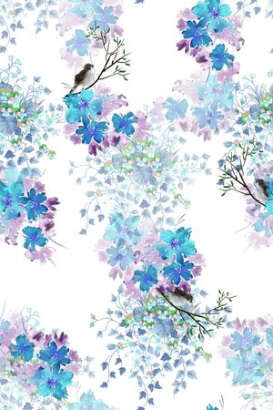 鸟印花花型图片