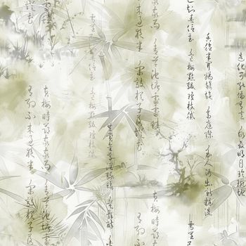 水墨风印花花型图片