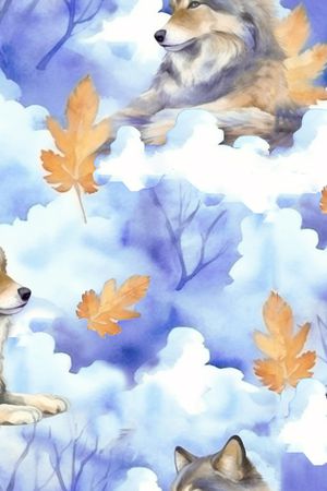 水彩印花花型图片