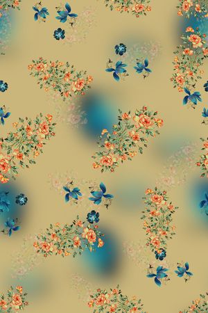 小花印花花型图片