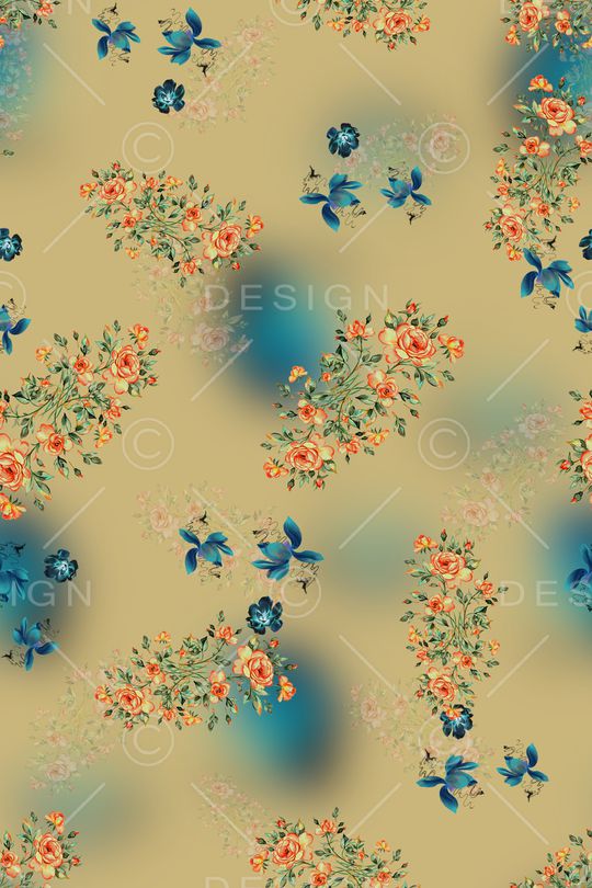 小花印花花型图片