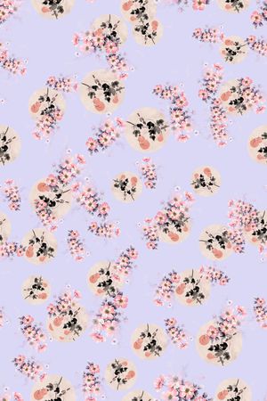 花卉印花花型图片