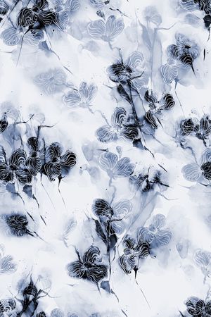 抽象花卉印花花型图片