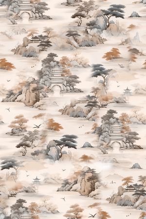 真丝印花花型图片