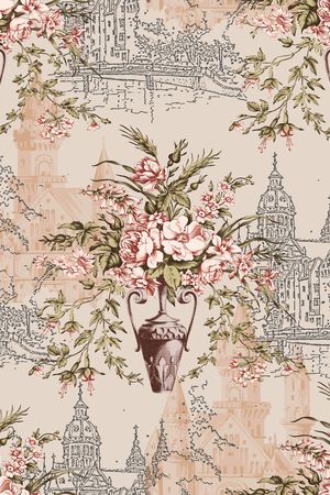 花卉印花花型图片