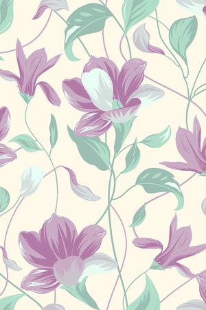 满版散花印花花型图片