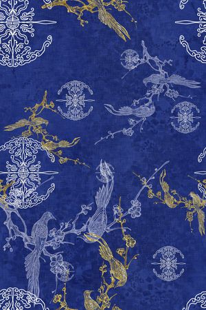 梅花印花花型图片