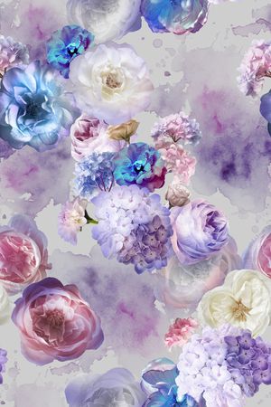 花卉印花花型图片