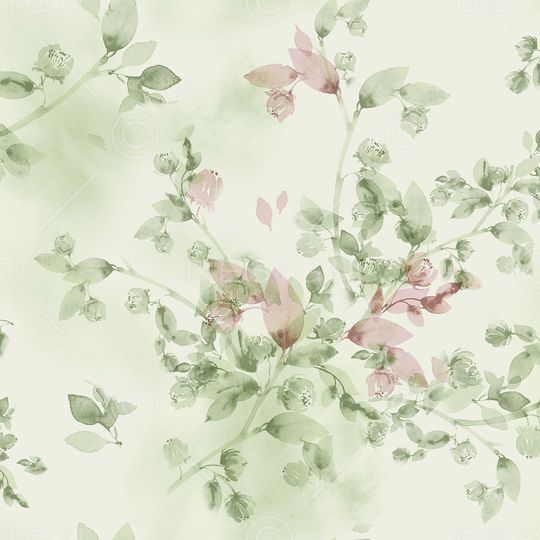 水彩印花花型图片