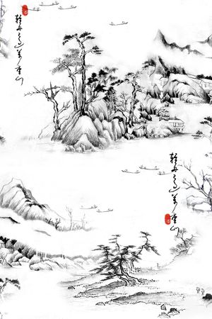 中国风印花花型图片