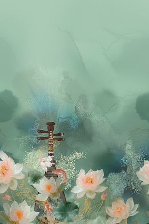 中国风印花花型图片