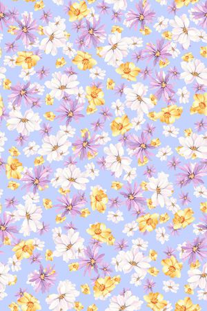 小碎花印花花型图片