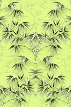 竹子印花花型图片