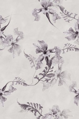 灰色花印花花型图片