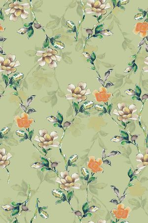 真丝印花花型图片