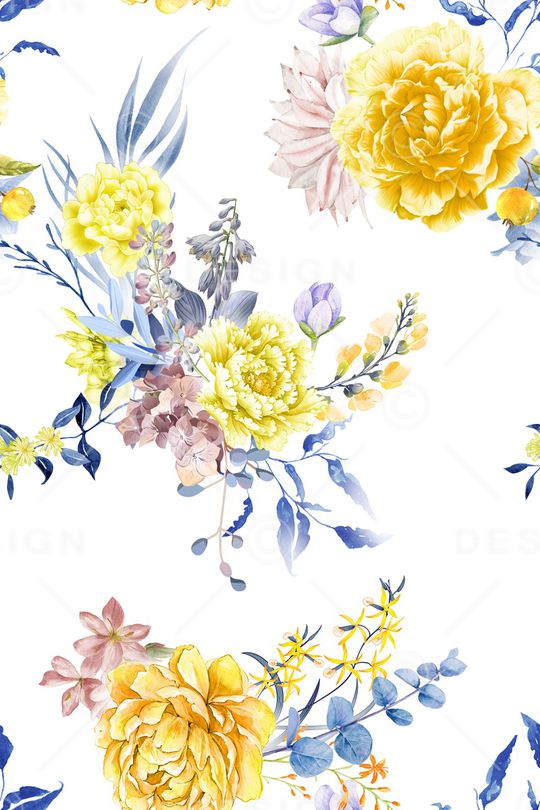 大花印花花型图片