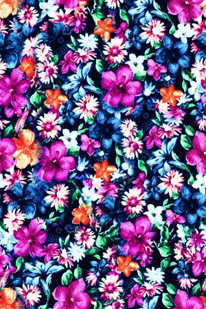 满版散花印花花型图片