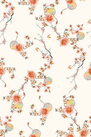 花卉印花花型图片