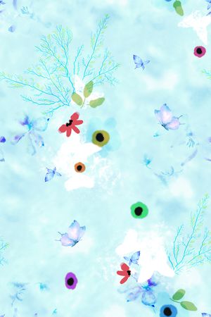 花卉印花花型图片