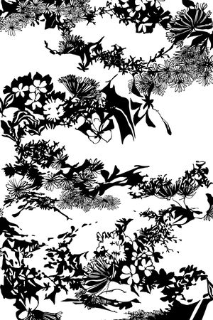 抽象印花花型图片