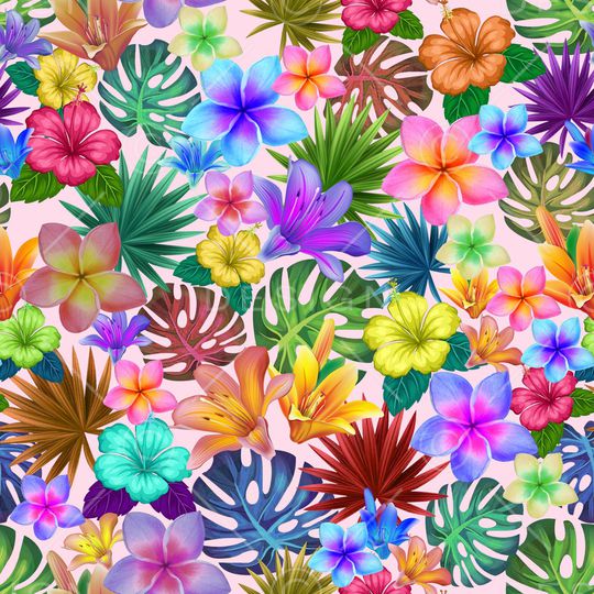 花卉印花花型图片