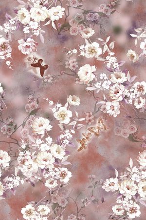 真丝印花花型图片