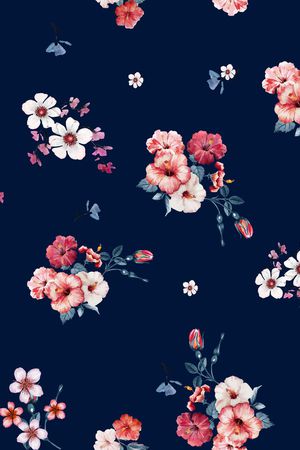 花卉印花花型图片