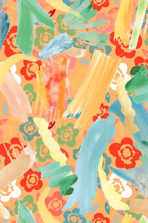 涂鸦印花花型图片