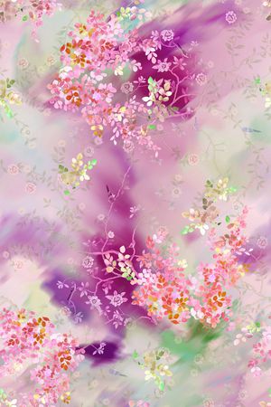 意境印花花型图片