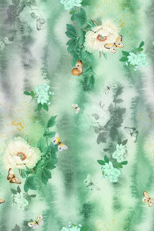 意境印花花型图片