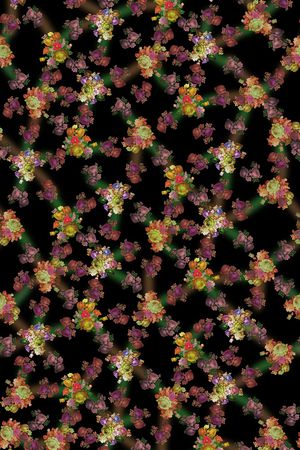 花卉印花花型图片