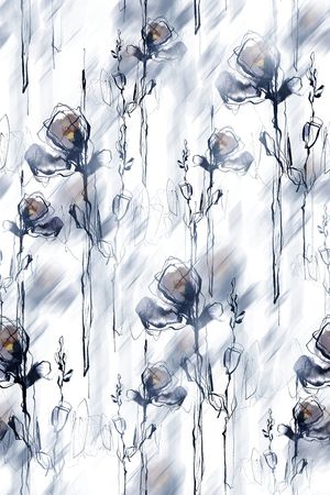 水墨印花花型图片