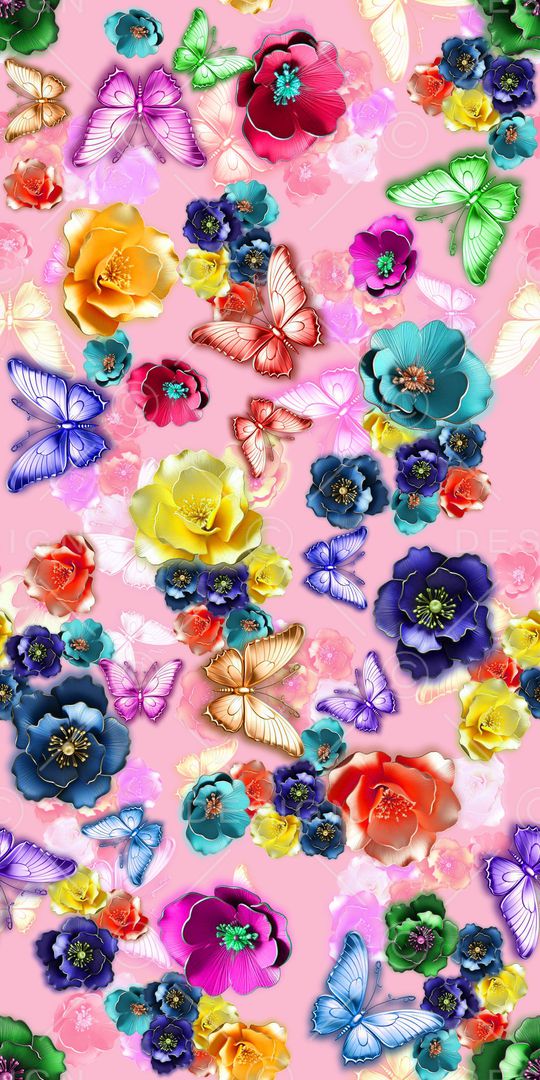 花卉印花花型图片