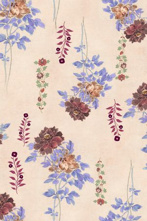 真丝印花花型图片