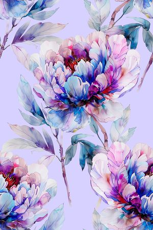 真丝印花花型图片
