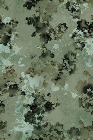 水墨风印花花型图片